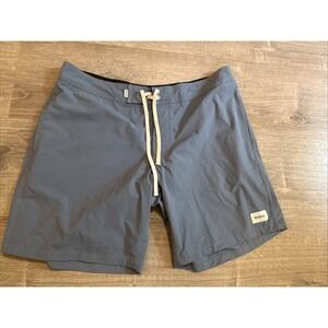 Rhythm Men's 34 Inseam 8" Heritage Trunk Board Shorts Blue